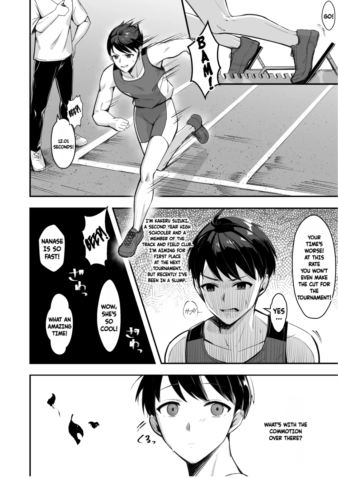 The Track and Field Girl with the Huge Boobs Can't Disobey Her Senpai! page 3