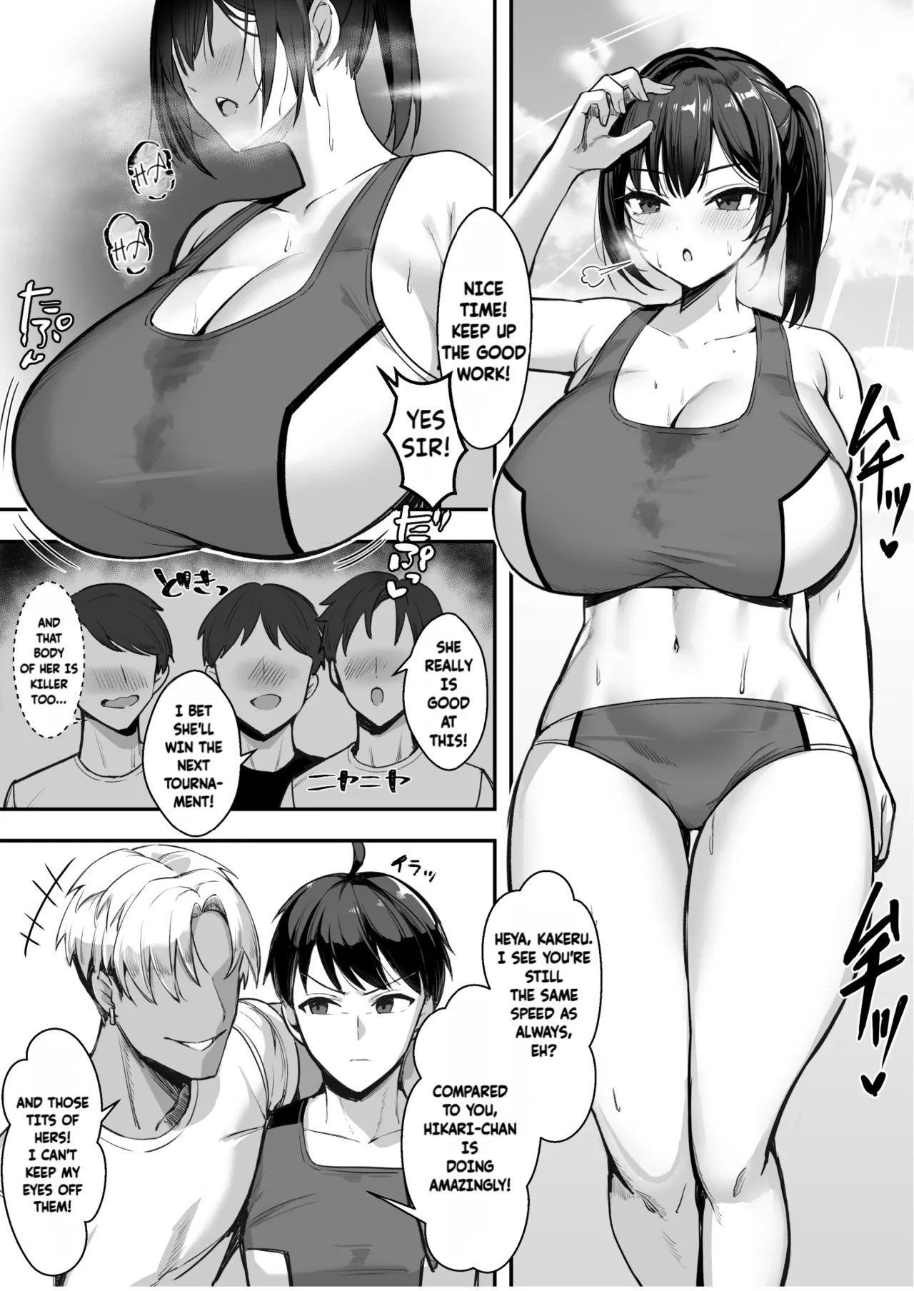 The Track and Field Girl with the Huge Boobs Can't Disobey Her Senpai! page 4
