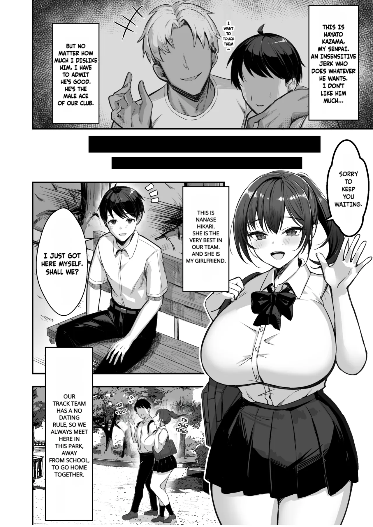 The Track and Field Girl with the Huge Boobs Can't Disobey Her Senpai! page 5