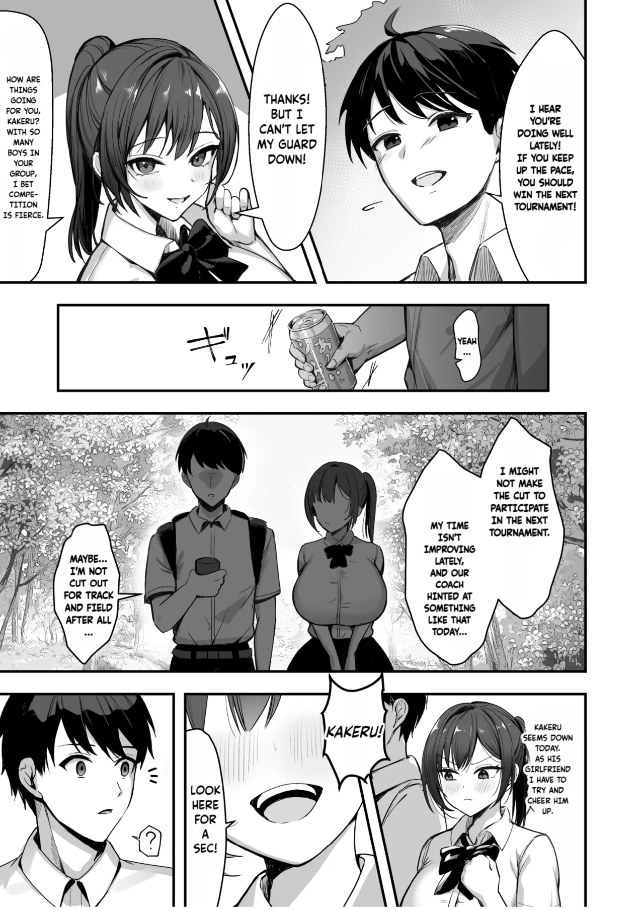 The Track and Field Girl with the Huge Boobs Can't Disobey Her Senpai! page 6