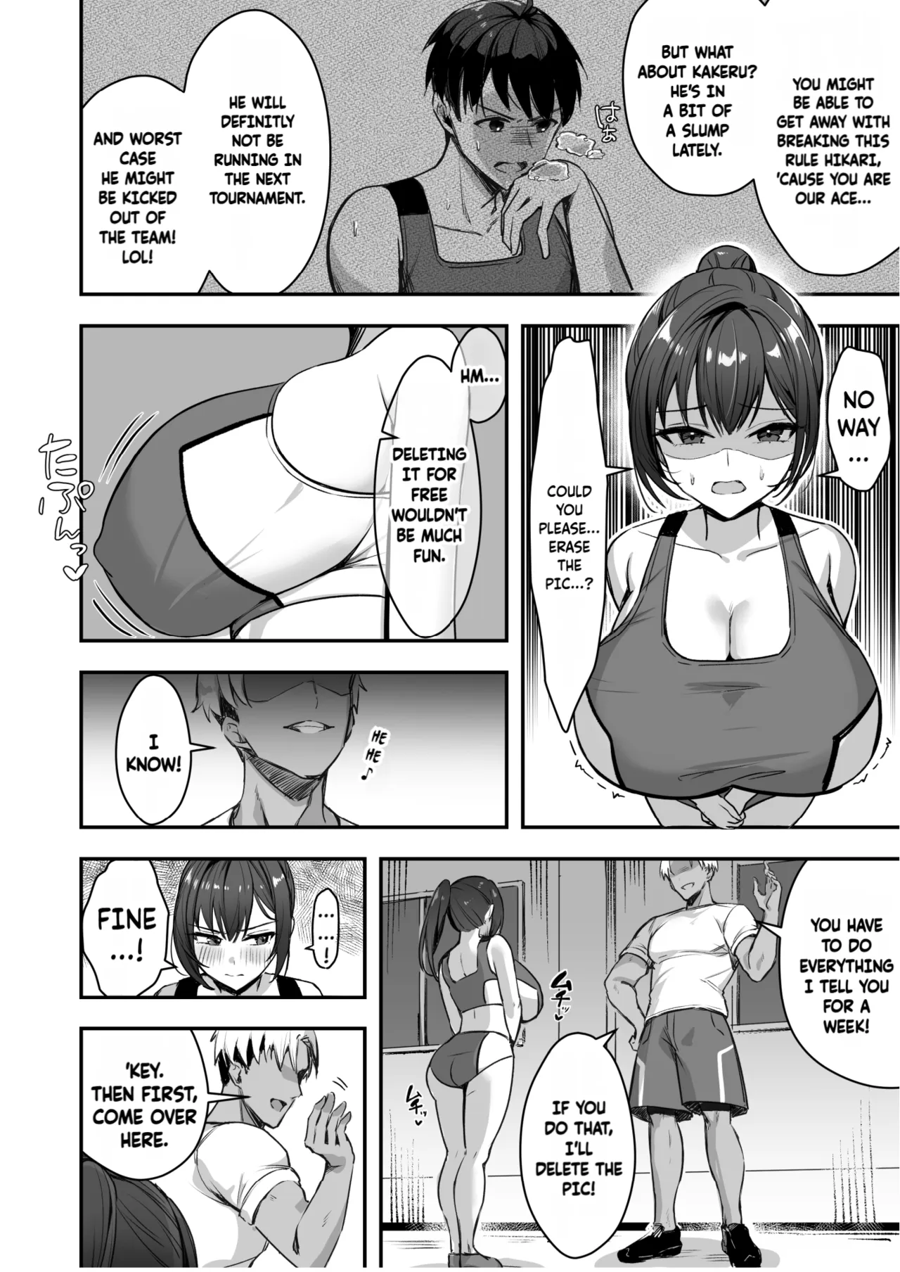 The Track and Field Girl with the Huge Boobs Can't Disobey Her Senpai! page 9