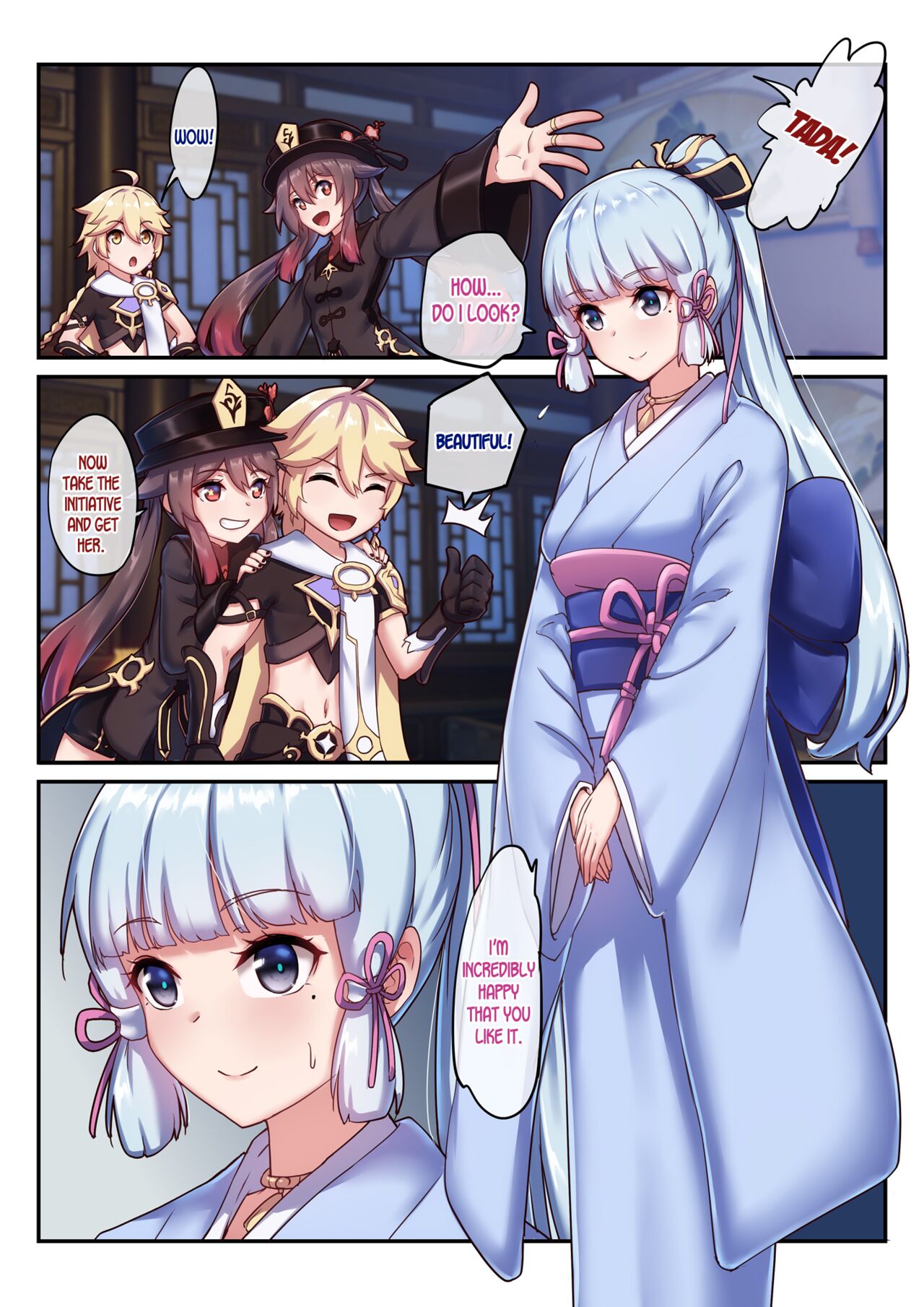 The Traveler's Wives Hu Tao & Kamisato Ayaka page 2