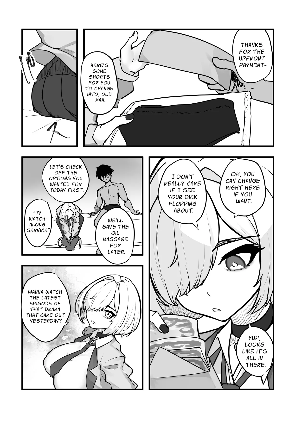 The Unsocialable Girl working at the Outcall Reflexology Salon is actually a JK with Huge Breasts page 5
