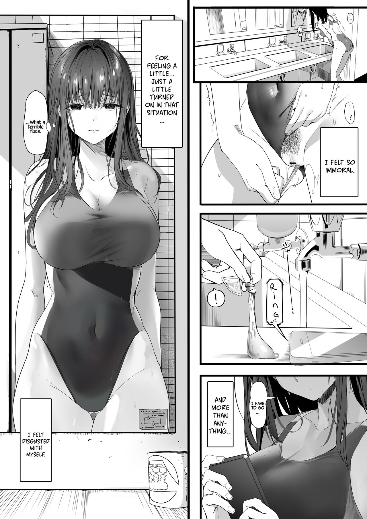 The Whole Story of My Neat Childhood Friend in the Swimming Club Being Toyed With by a Dumbass page 36