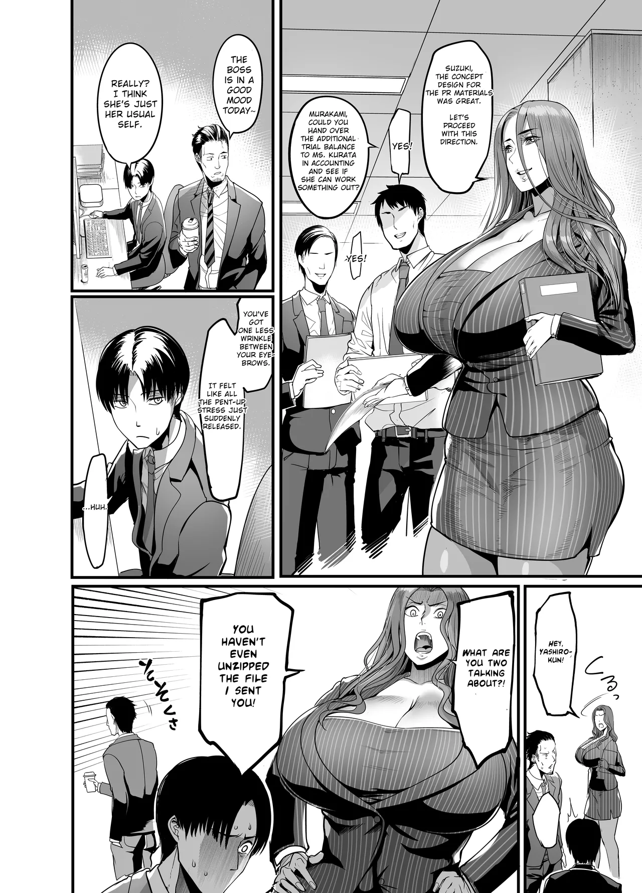 The Woman who Cums just from being touched — That Old Hag Senior at Work page 41