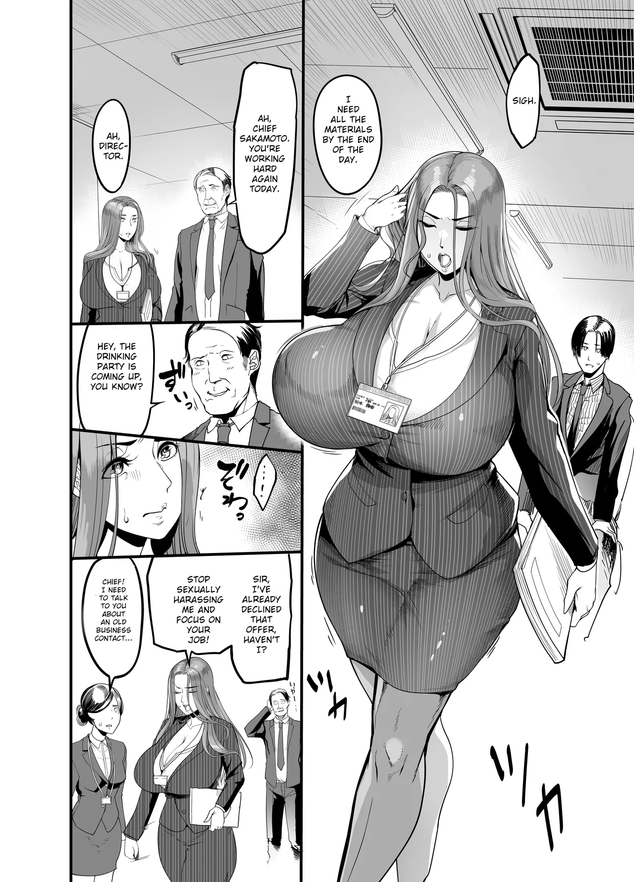 The Woman who Cums just from being touched — That Old Hag Senior at Work page 5