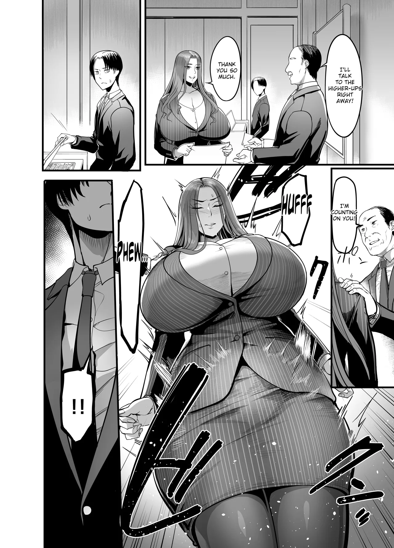 The Woman who Cums just from being touched — That Old Hag Senior at Work page 65