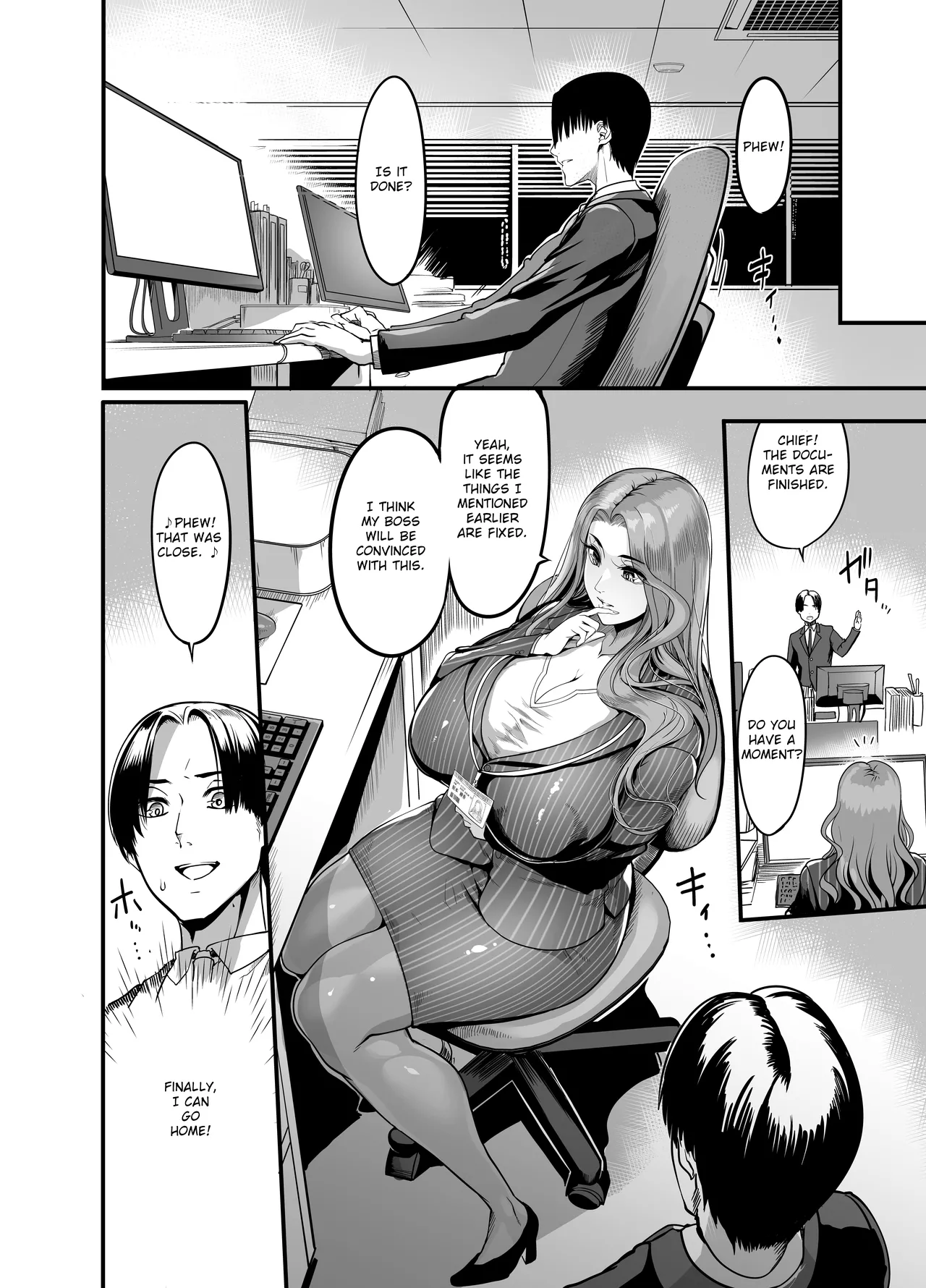 The Woman who Cums just from being touched — That Old Hag Senior at Work page 9
