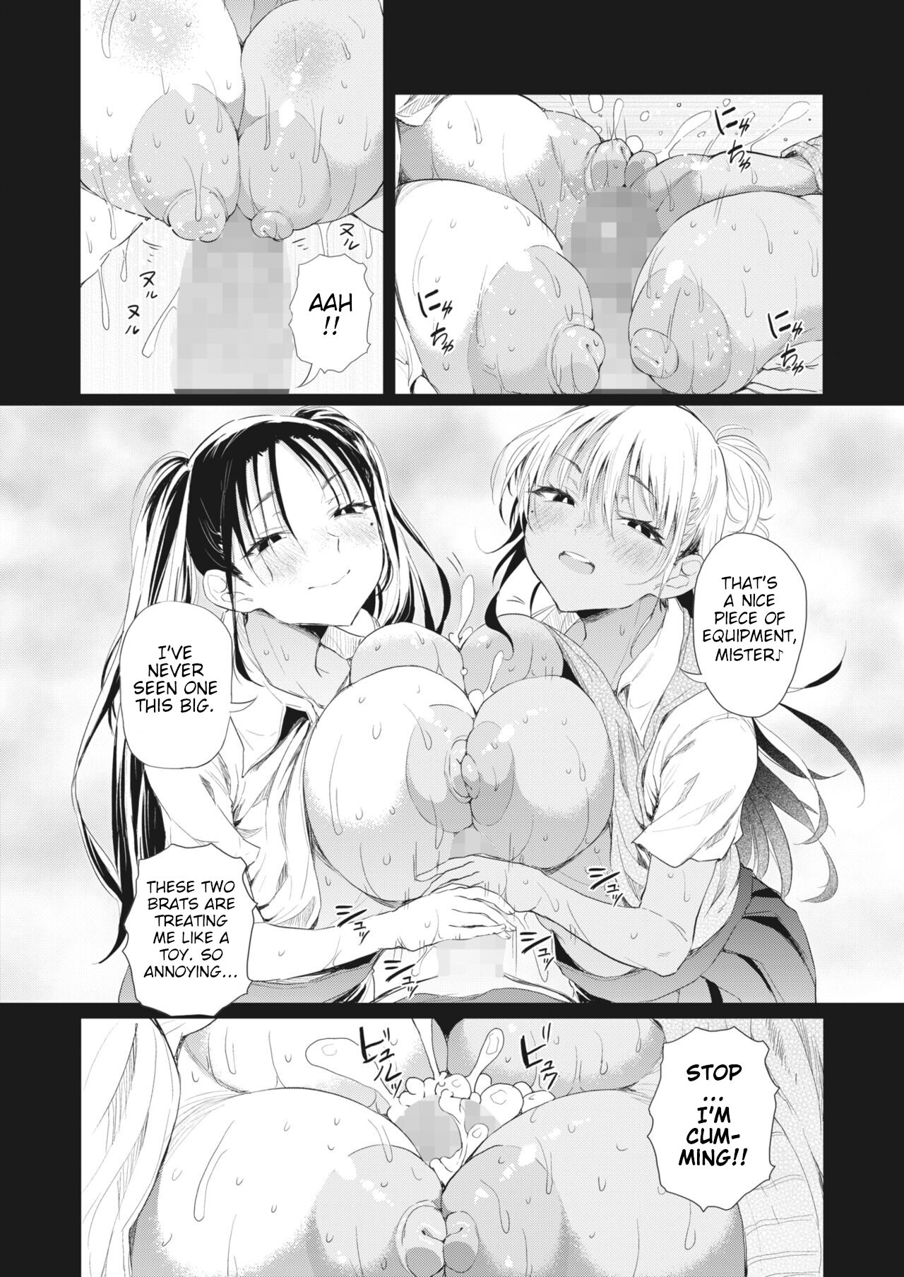 They Caught My Crime On Camera Black And White Gyaru Sisters page 12
