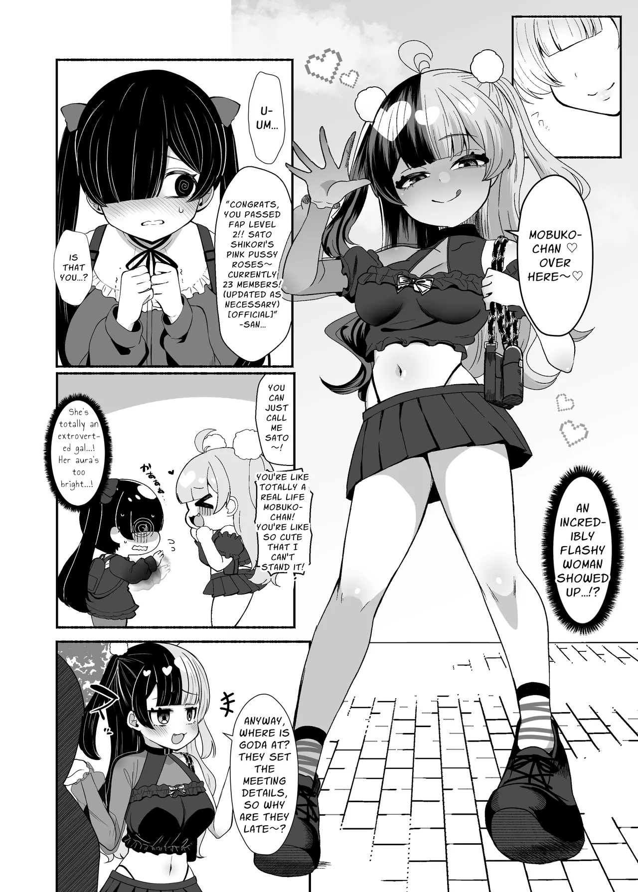 Three Dick Girls Jerked Off To Their Summer Comiket Loot, Fucked, And Then Did It Again page 3