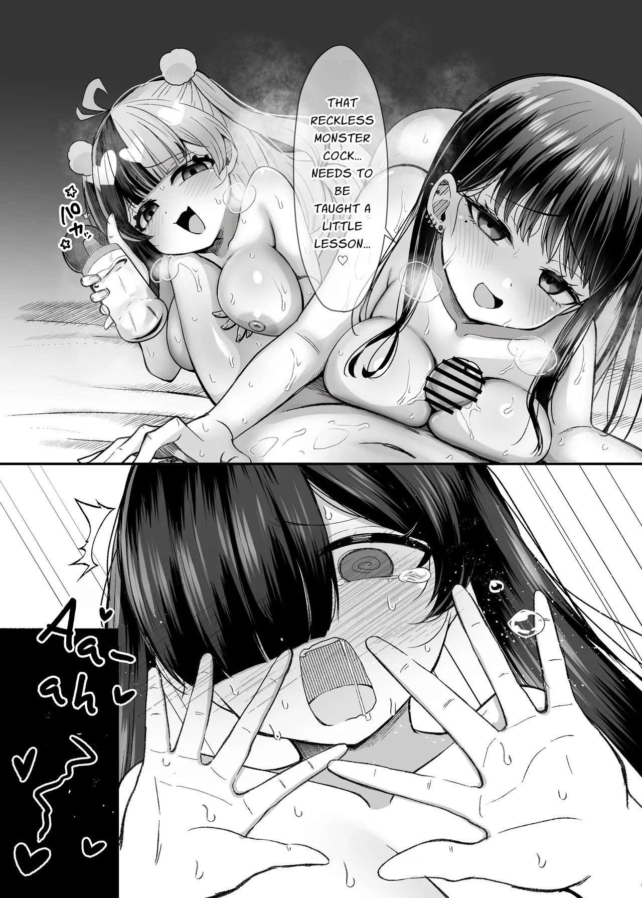 Three Dick Girls Jerked Off To Their Summer Comiket Loot, Fucked, And Then Did It Again page 48