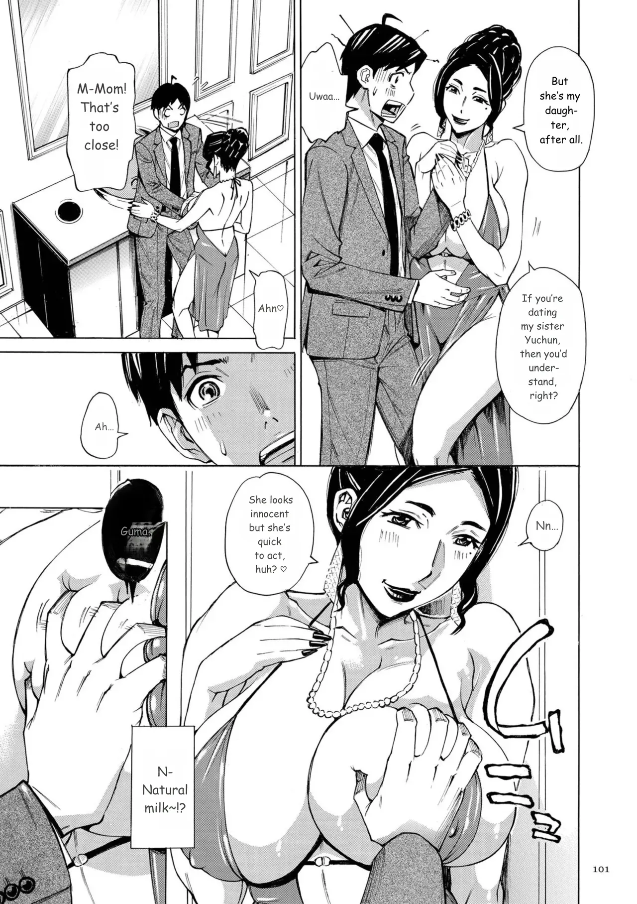 Three MILFs Fukura-ke no Inran 3 Jukujo page 101