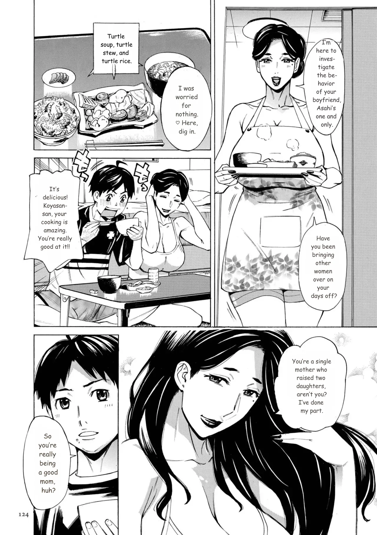 Three MILFs Fukura-ke no Inran 3 Jukujo page 124