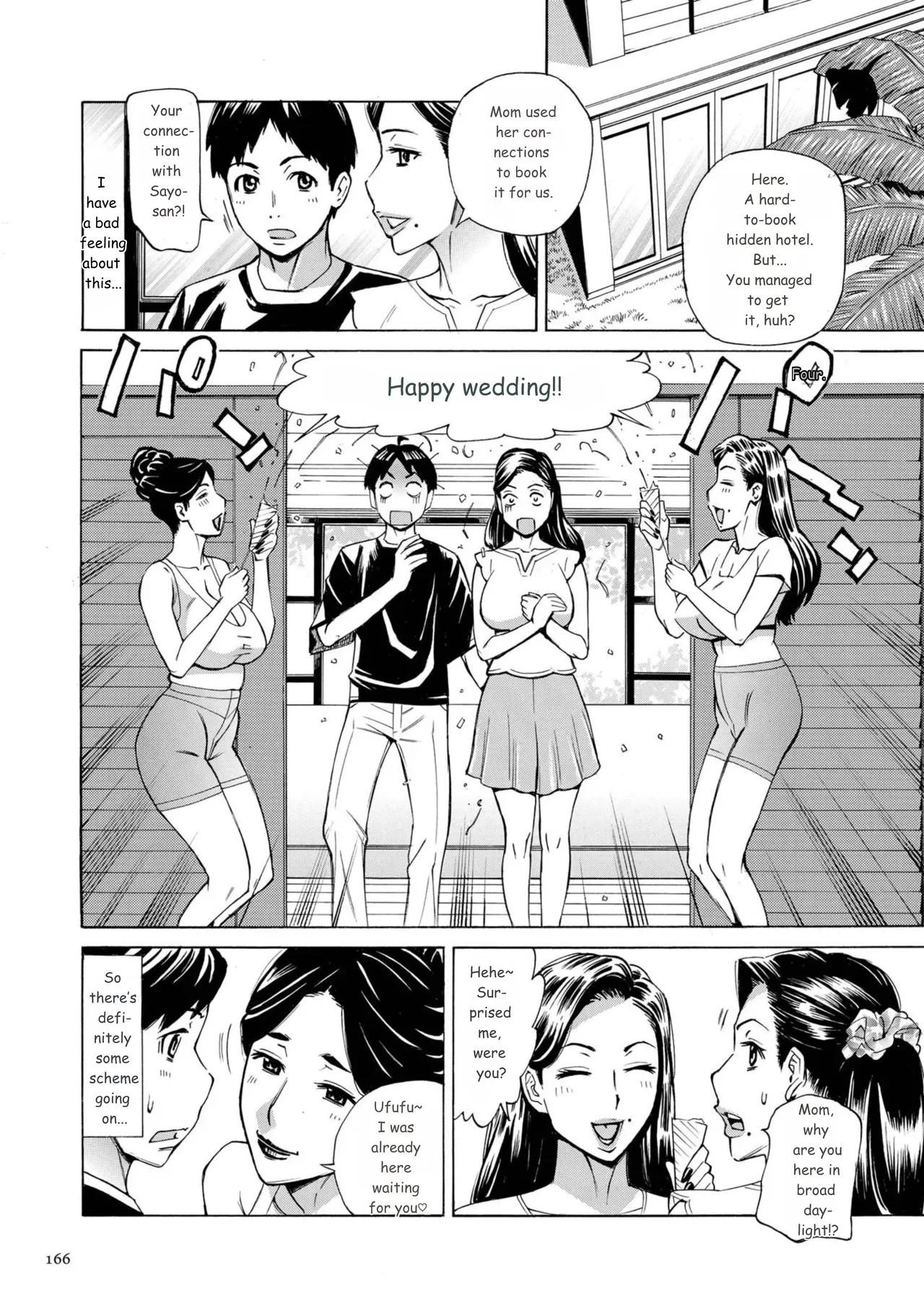 Three MILFs Fukura-ke no Inran 3 Jukujo page 166
