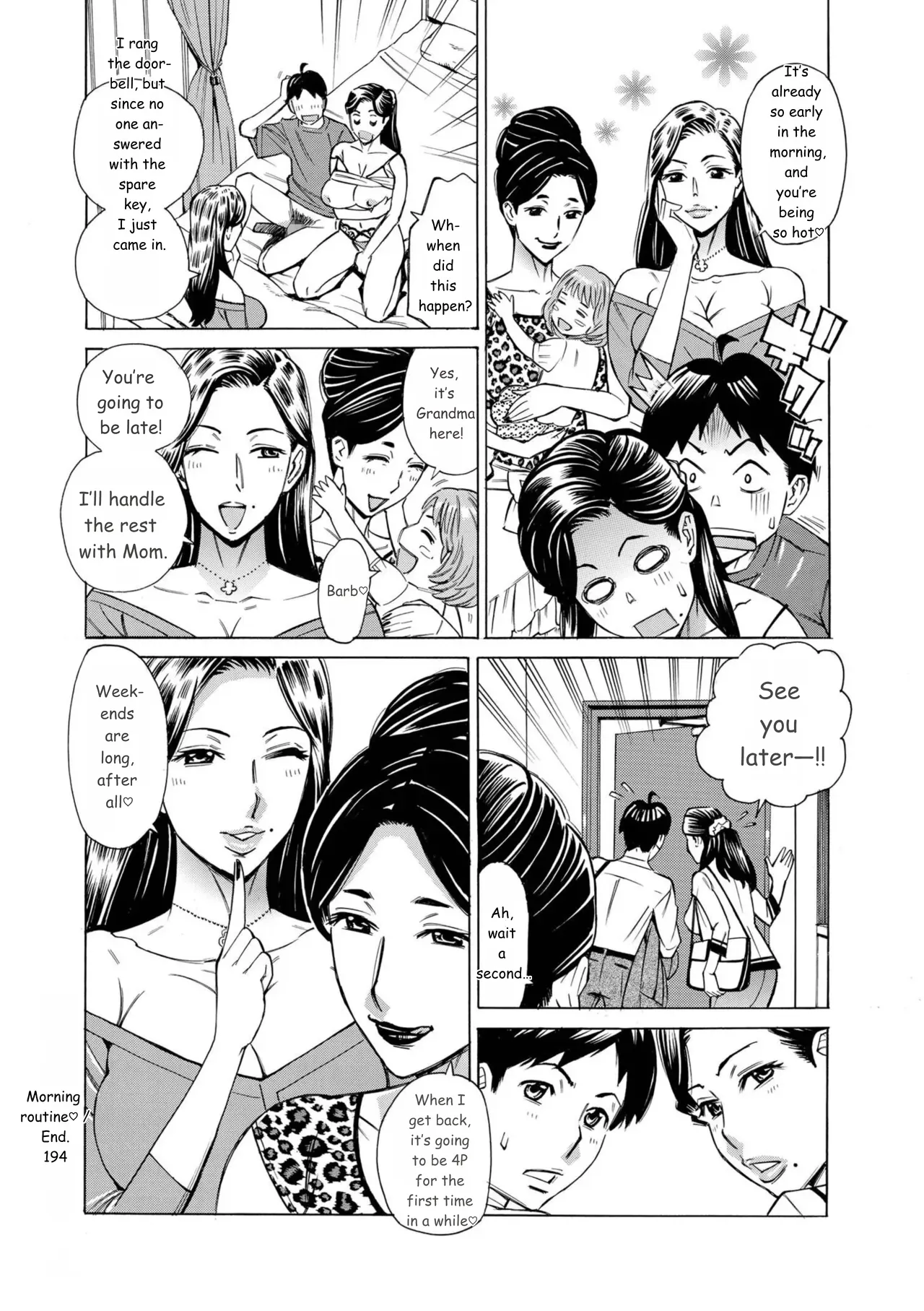 Three MILFs Fukura-ke no Inran 3 Jukujo page 194