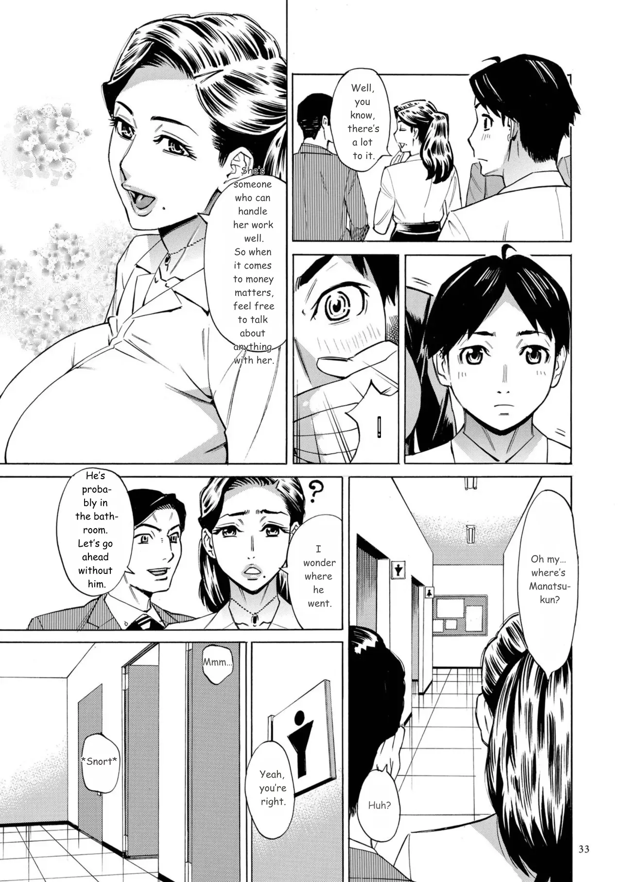 Three MILFs Fukura-ke no Inran 3 Jukujo page 33