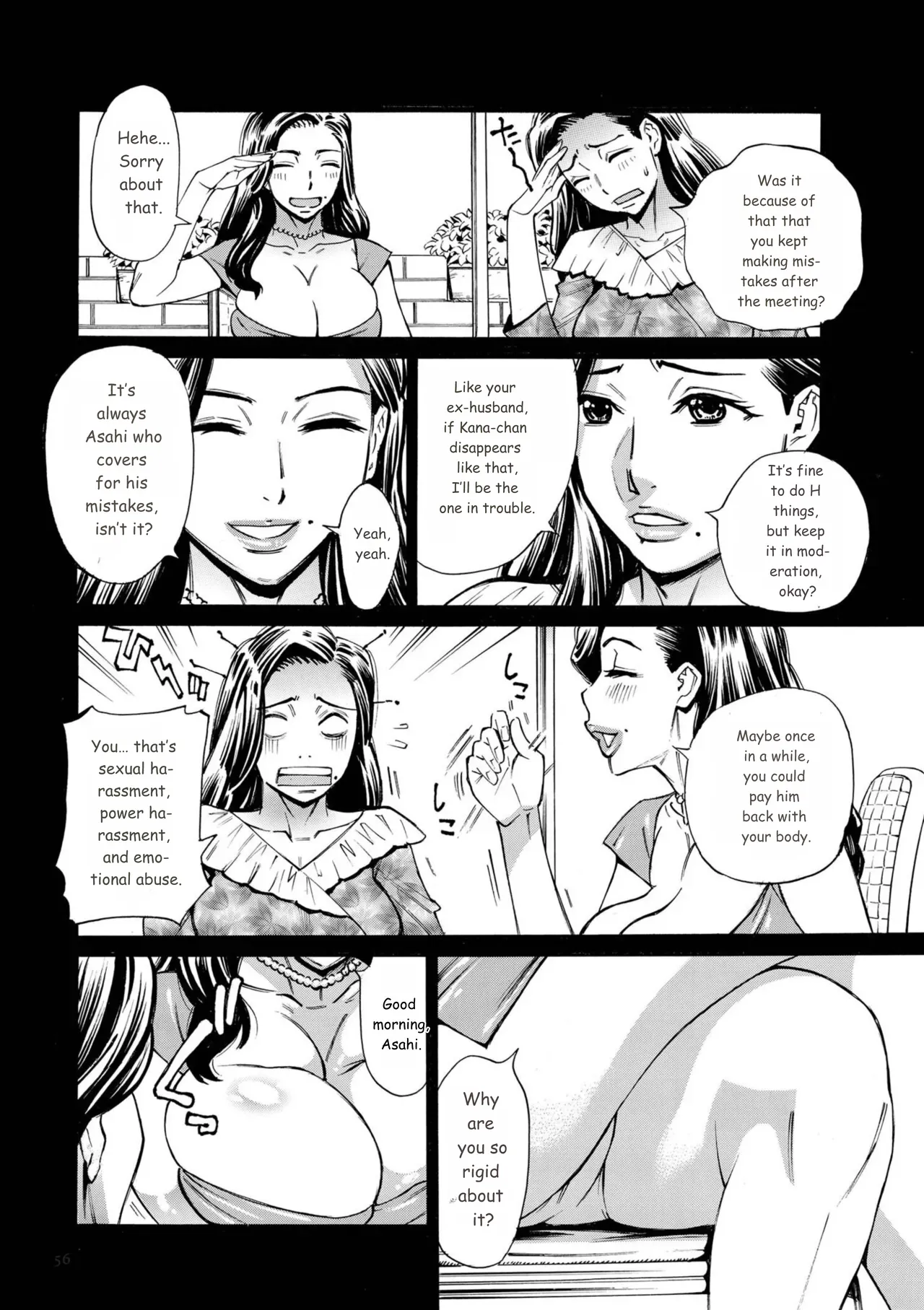 Three MILFs Fukura-ke no Inran 3 Jukujo page 56