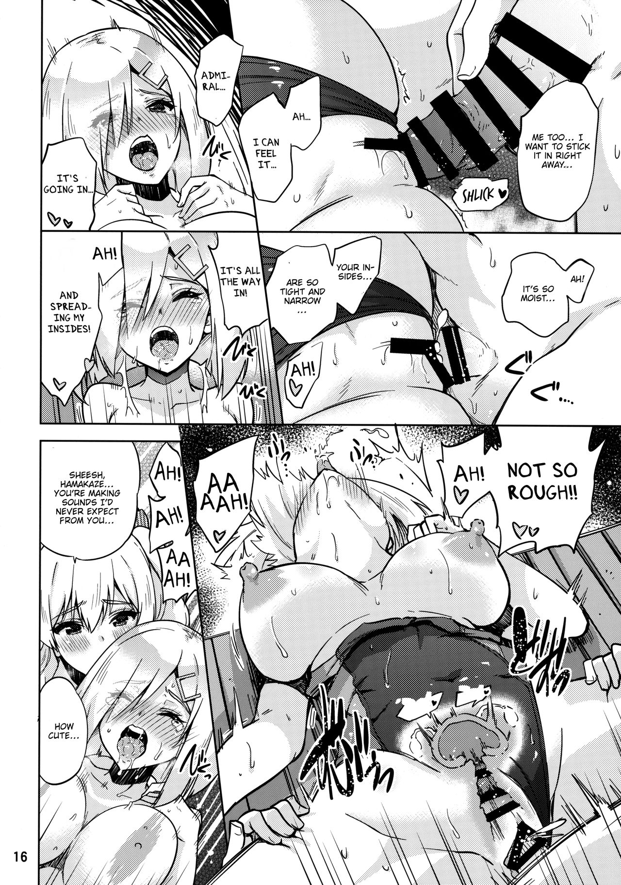 Together with Kashima and Hamakaze Wearing sport swimsuits. page 17