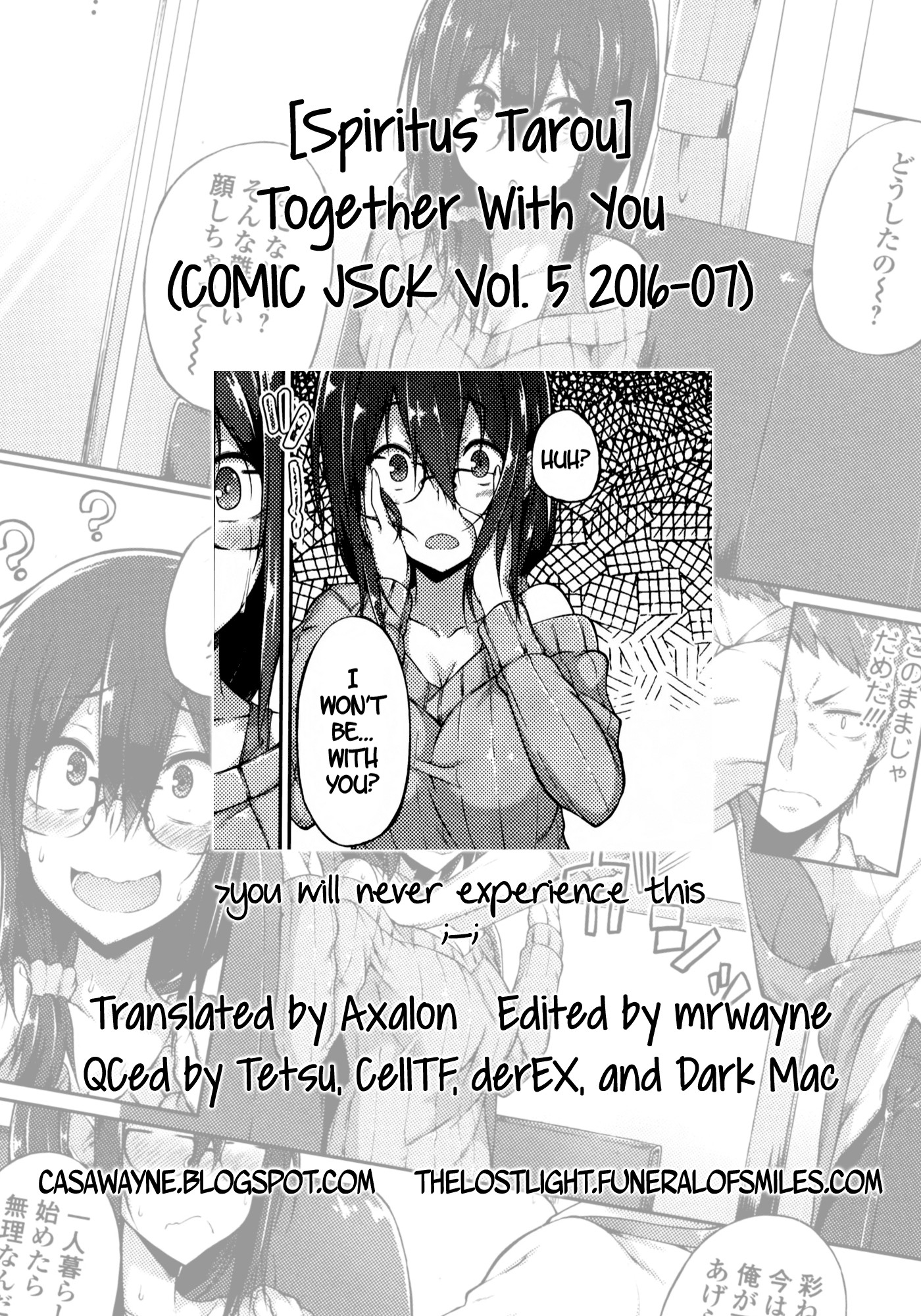 Together With You (COMIC JSCK Vol. 5 2016-07) [English] =CW + TLL= page 21