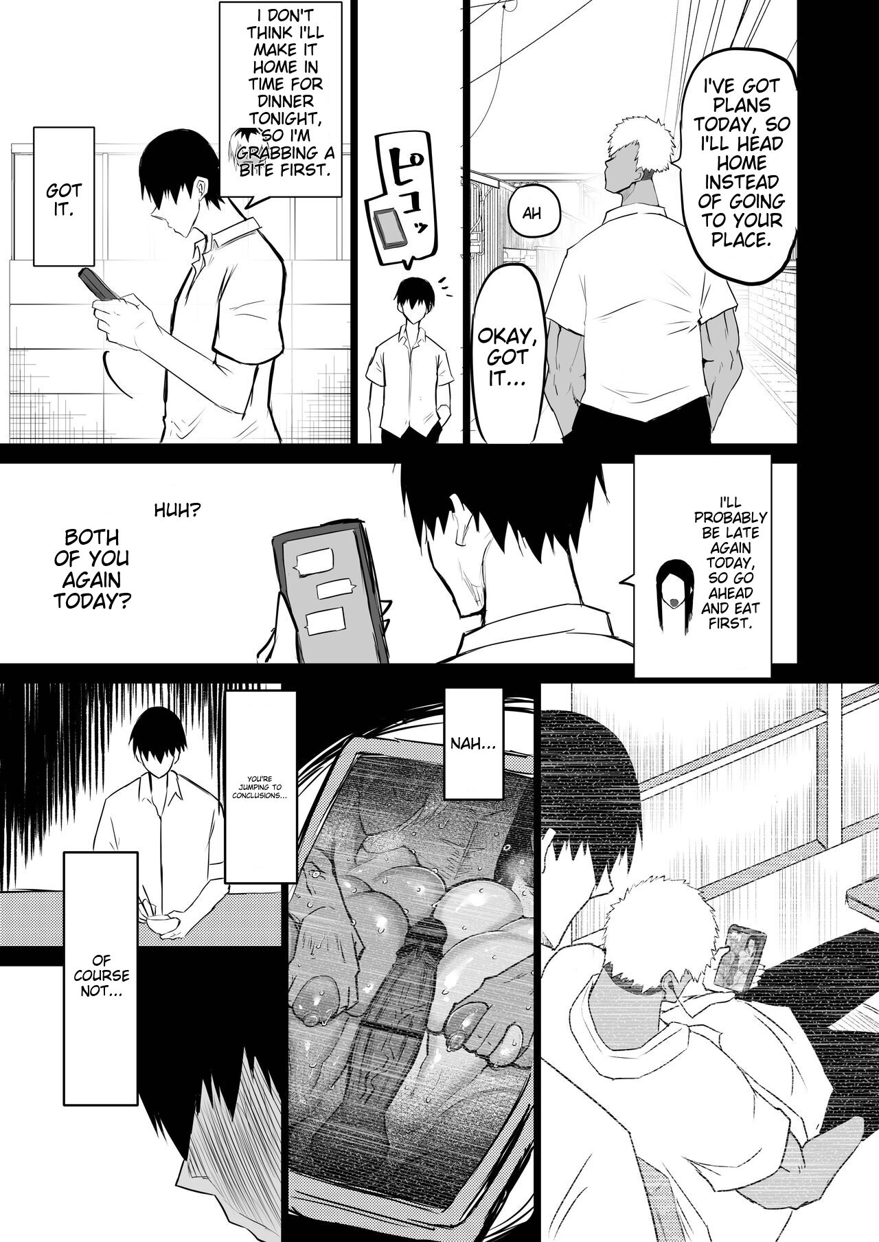 Tomodachi ga Boku no Oba to Mama de Gachinuki-1280x page 154