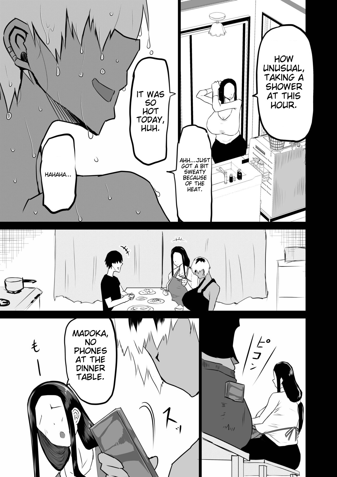Tomodachi ga Boku no Oba to Mama de Gachinuki-1280x page 34