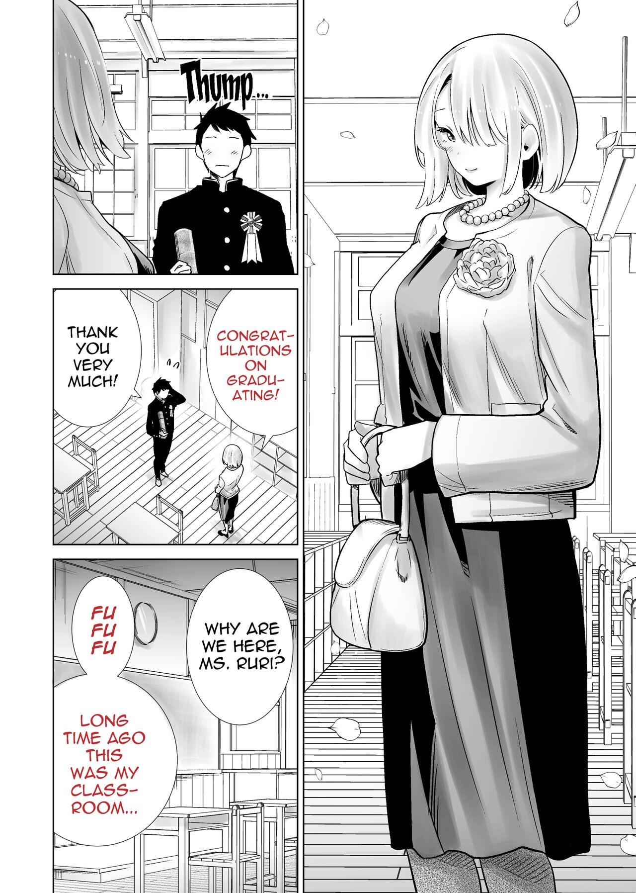 Tomodachi no Mama ga Boku no Dekachin de Ikimakutta Sotsugyoushiki page 12