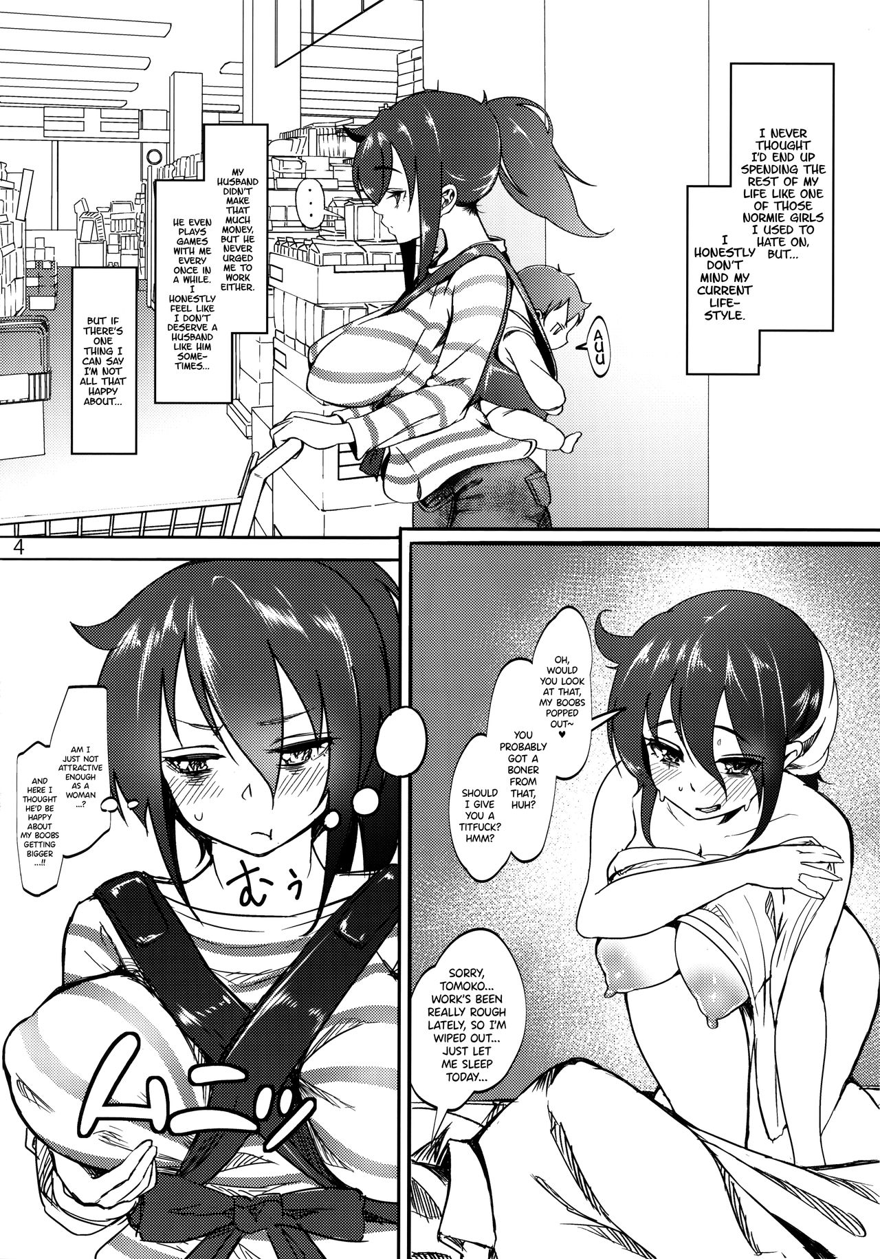 Tomoko Futanari Chinpo ni Ochita Hitozuma page 3