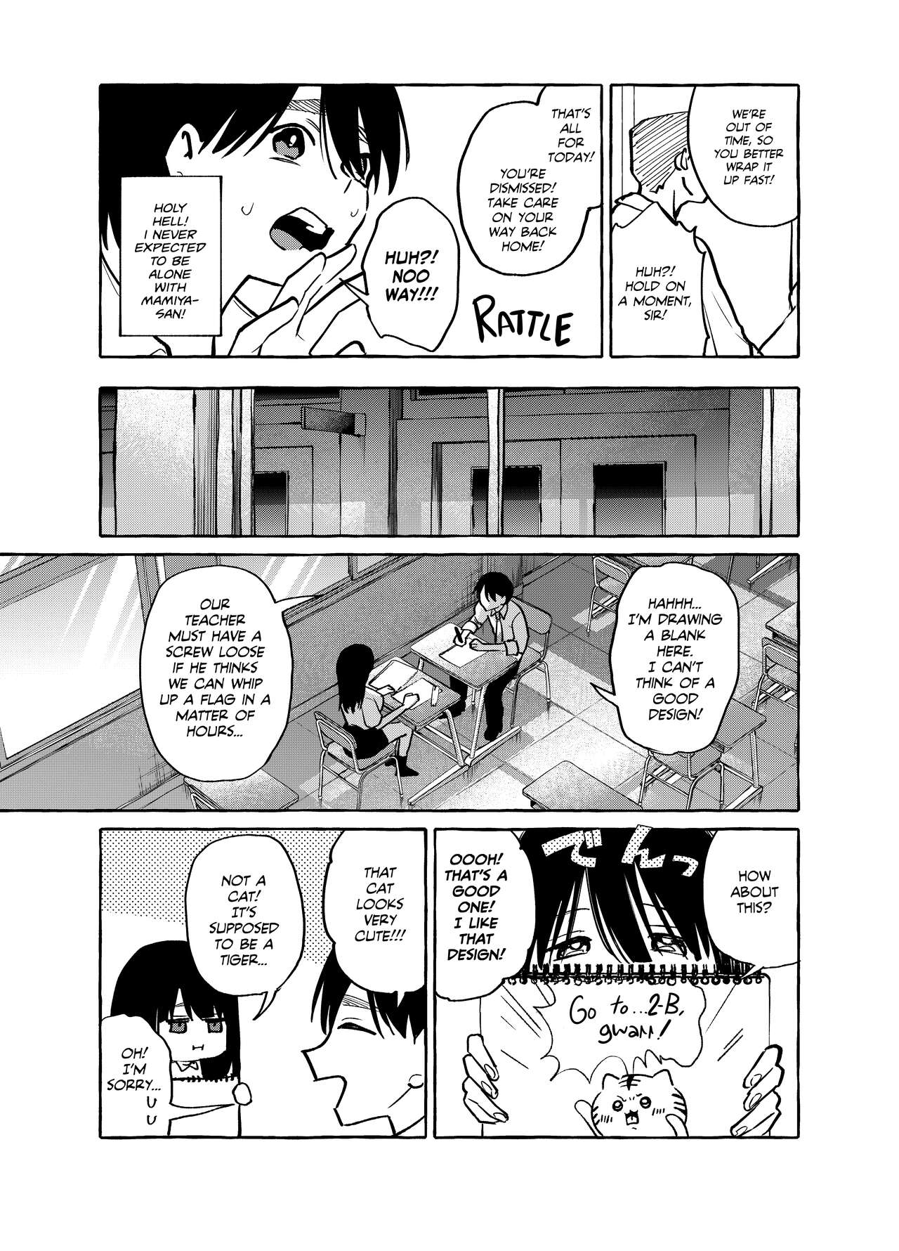 Tonari no Seki no Mamiya-san - Mamiya shows off her boobs. page 10