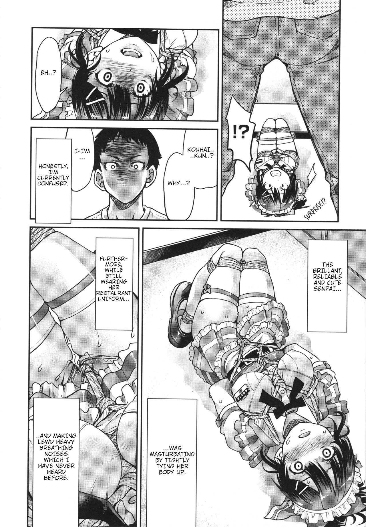 Toretate Famiresu Senpai wo Gyuutto Shibatta Gochisou Don page 18