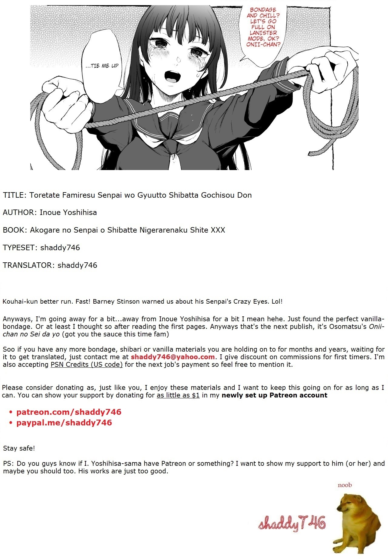 Toretate Famiresu Senpai wo Gyuutto Shibatta Gochisou Don page 35