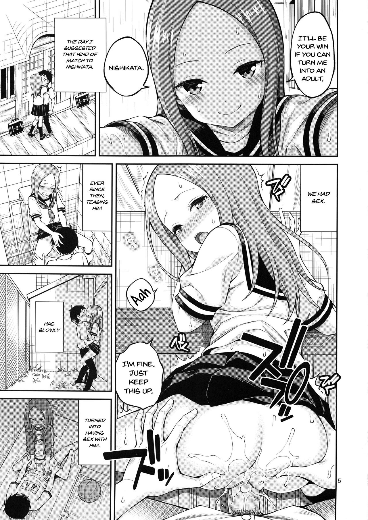 Torokashi Jouzu no Takagi-san + Soredemo Ayumu wa Hametekuru page 4