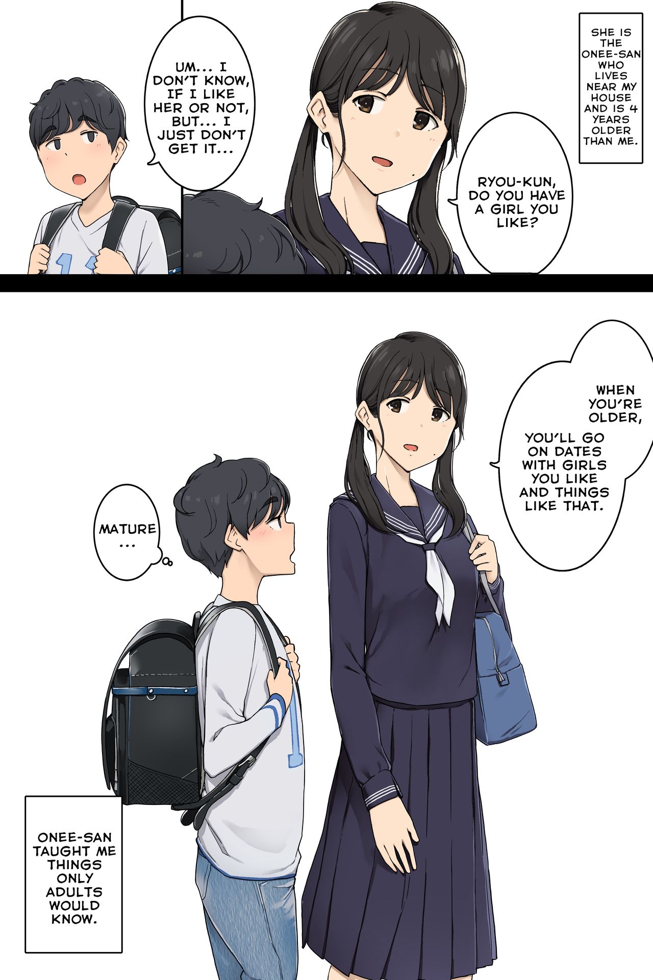 Toshishita no Boku ni Otona na Koto o Oshiete kureru Osananajimi ni Onee-san page 1