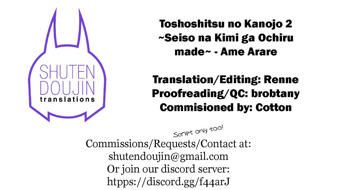 Toshoshitsu no Kanojo 2 ~Seiso na Kimi ga Ochiru made~ page 37