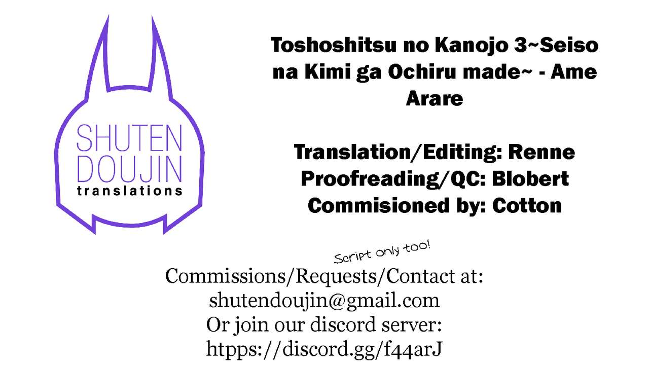Toshoshitsu no Kanojo 3~Seiso na Kimi ga Ochiru made~ page 38