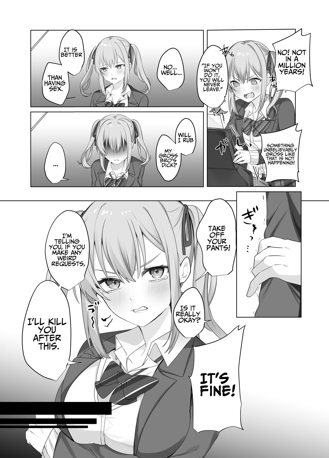 Trapped in a Sex-locked Room with your Bitchy Little Sister page 8