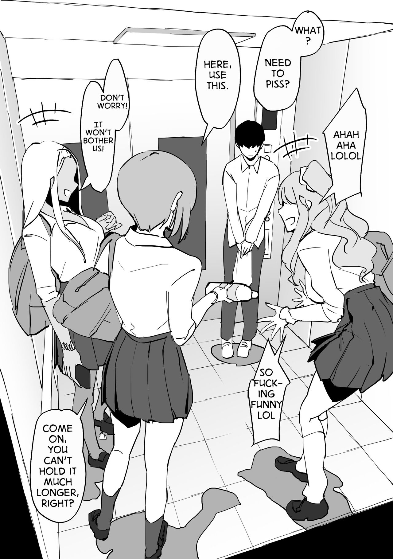 Trapped in an Elevator With a Bunch of Gals page 5