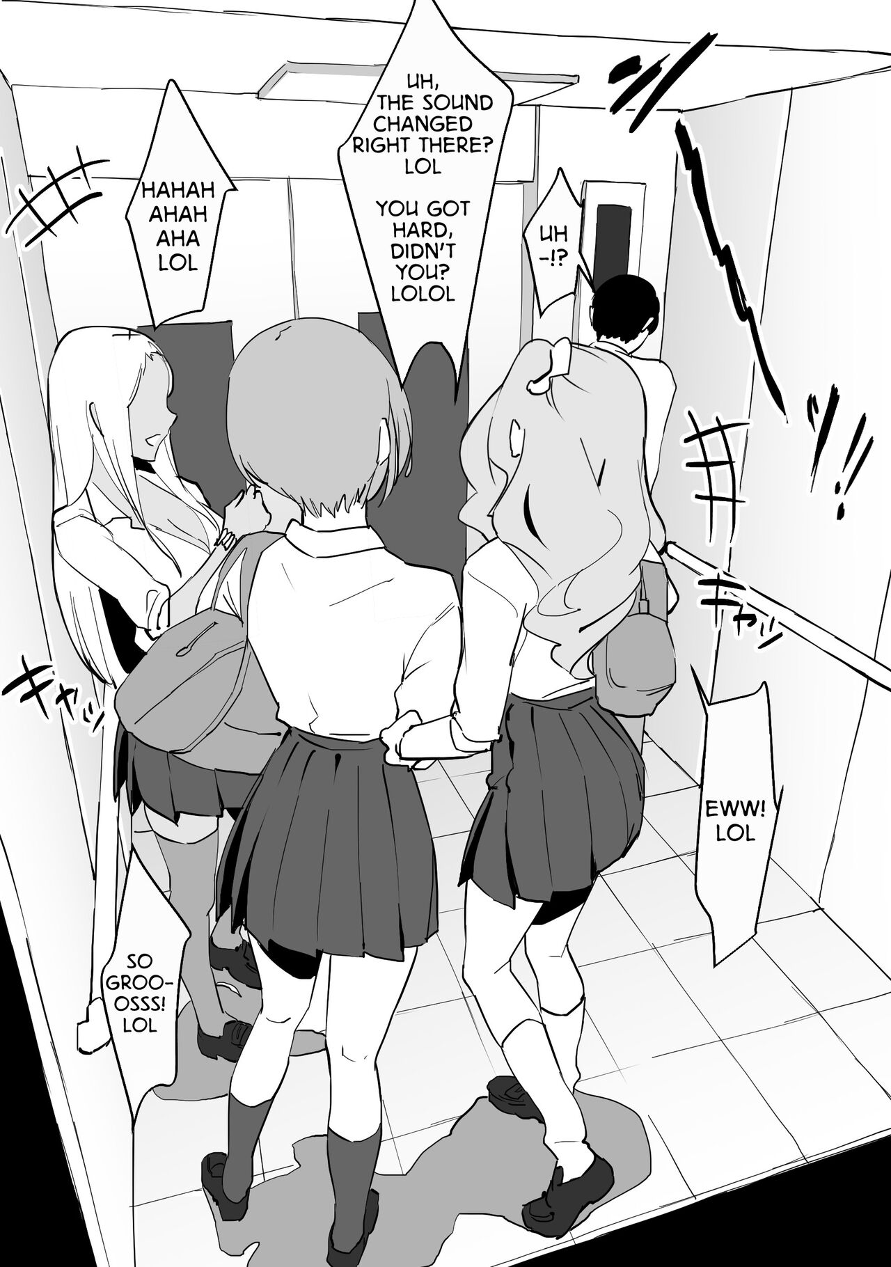 Trapped in an Elevator With a Bunch of Gals page 7
