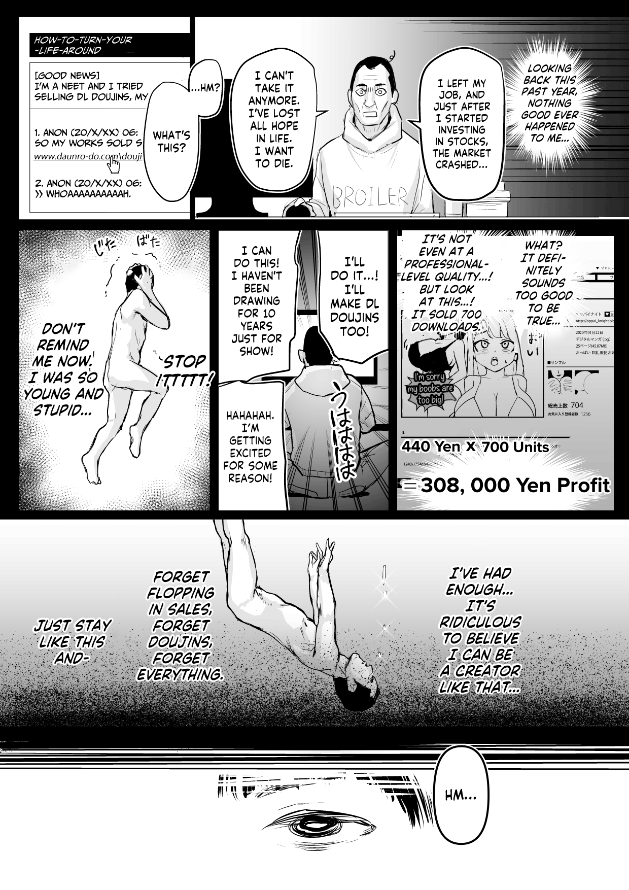 [True Account!] The Man Whose DL Doujins Sold So Poorly He Turned Into A Brat page 10