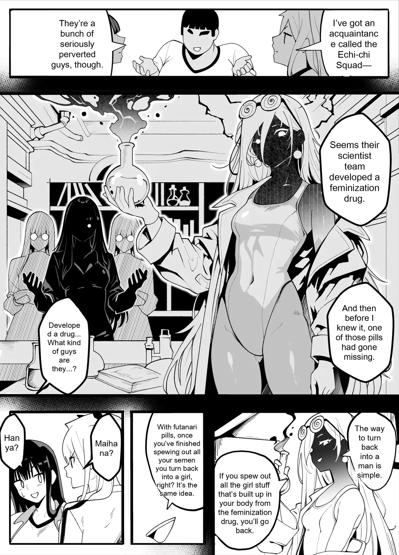 TS Fun! 2 The Fall of the Female ~[Female Transformation]~ page 9