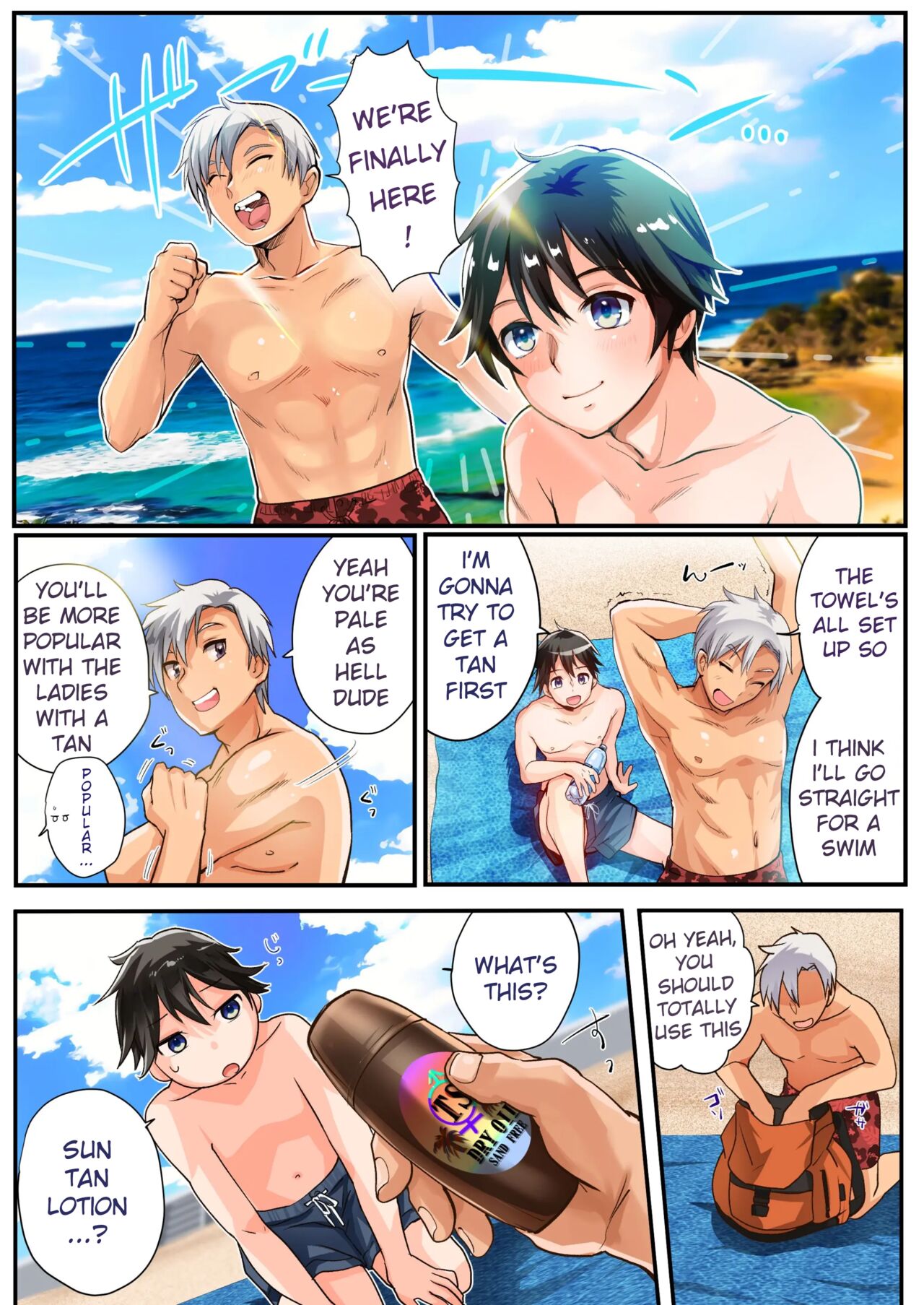 TS Gyaru-ka de Sex Beach! page 2