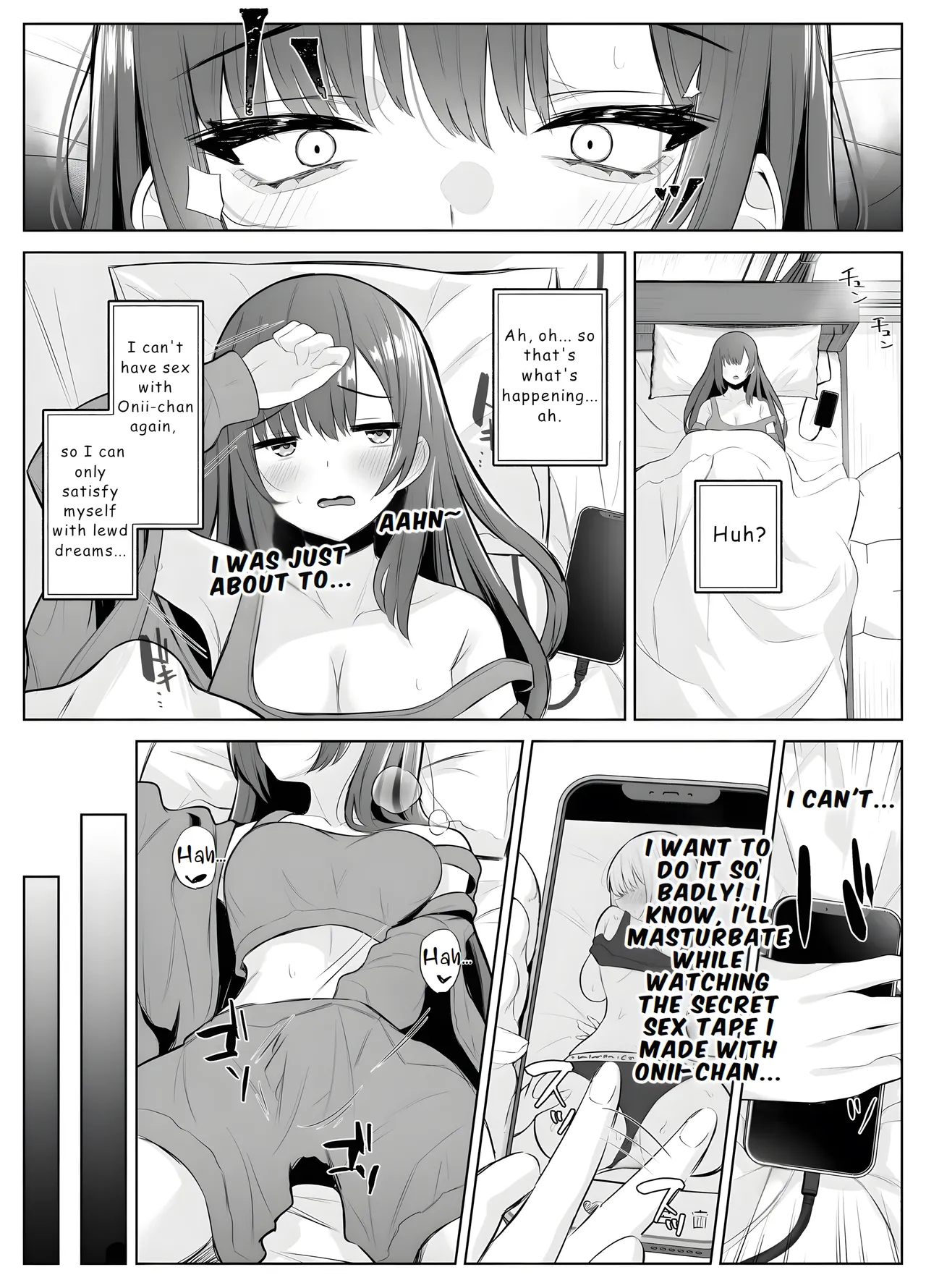 TS Onii-chan ~Futanari Imouto to no Ecchi Kinshi o Chikatta noni Gaman Dekizu ni Osoi ni Kuru Hanashi~ page 17