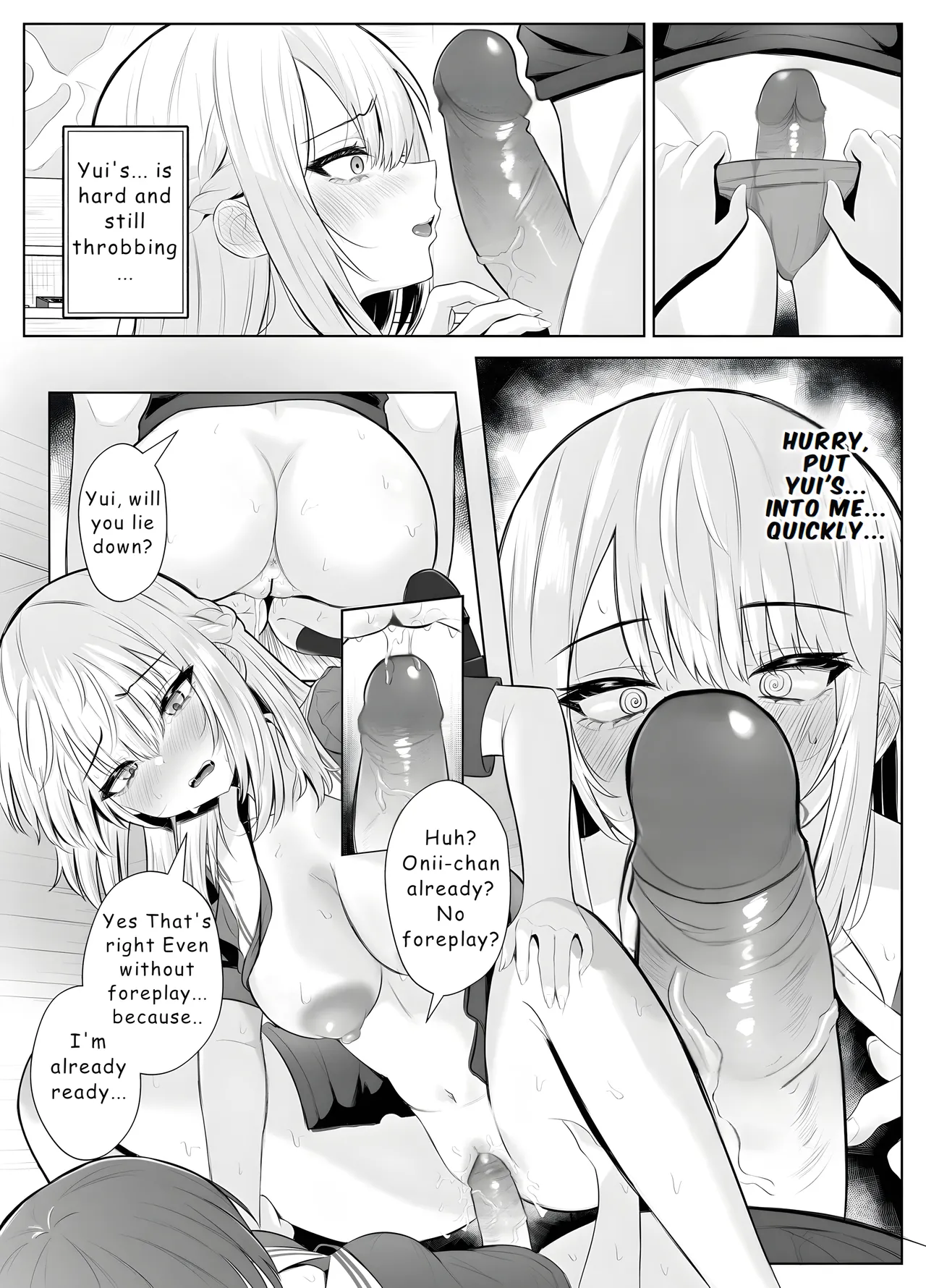 TS Onii-chan ~Futanari Imouto to no Ecchi Kinshi o Chikatta noni Gaman Dekizu ni Osoi ni Kuru Hanashi~ page 31