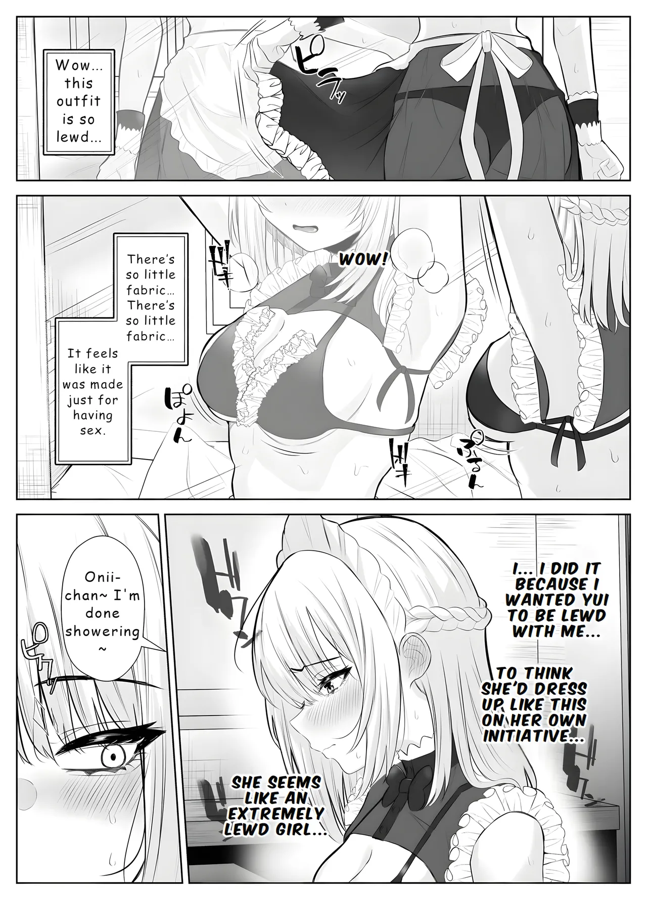 TS Onii-chan ~Futanari Imouto to no Ecchi Kinshi o Chikatta noni Gaman Dekizu ni Osoi ni Kuru Hanashi~ page 35