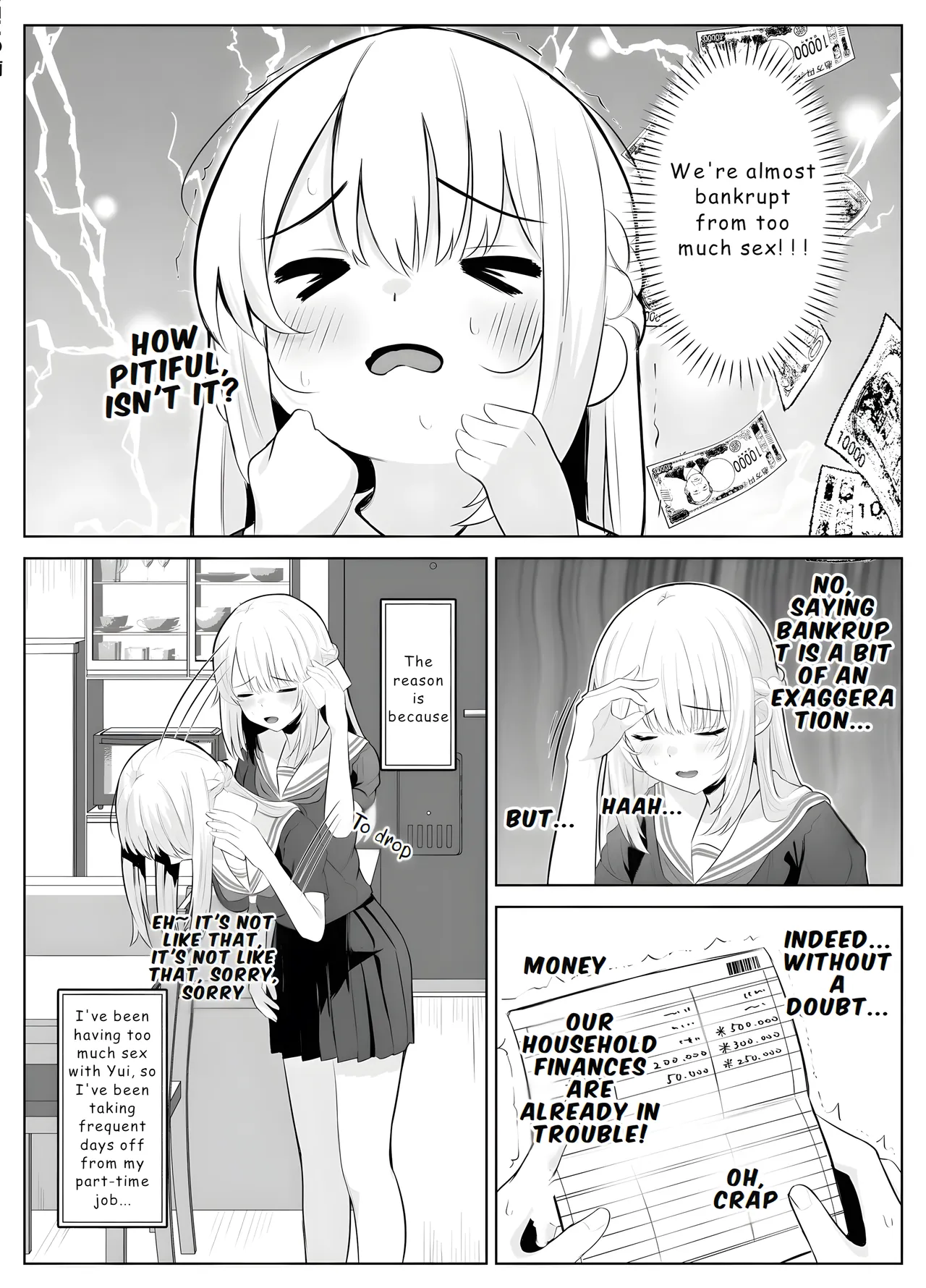 TS Onii-chan ~Futanari Imouto to no Ecchi Kinshi o Chikatta noni Gaman Dekizu ni Osoi ni Kuru Hanashi~ page 9