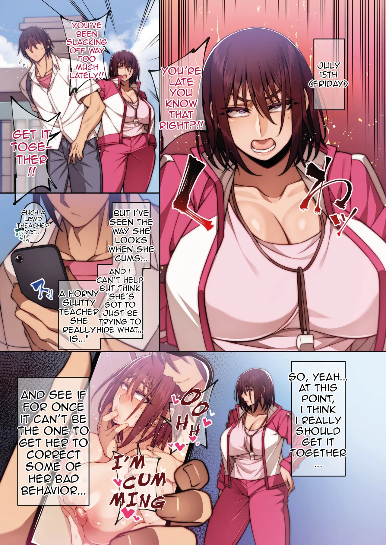 Tsugou no Ii Mesu Otsubone Taiiku Kyoushi Hen Part 1 & 2 + bonus art page 12