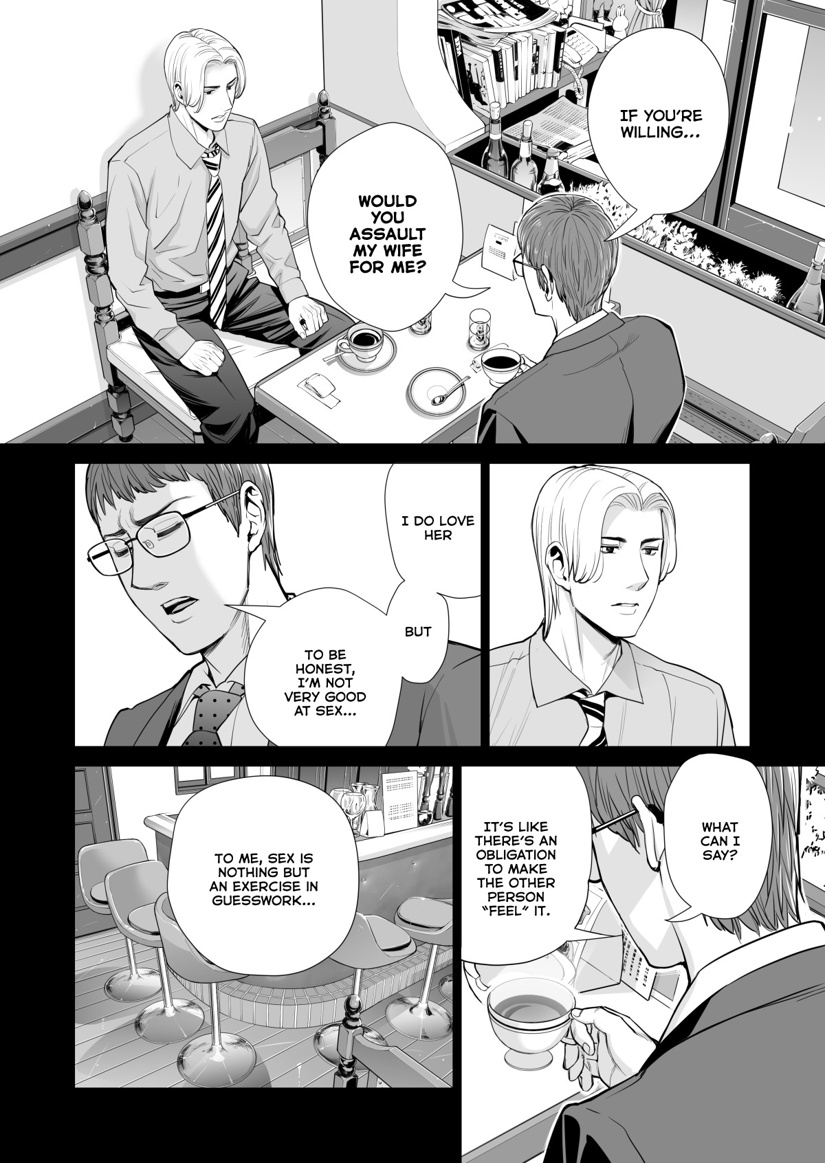 Tsukiyo no Midare Zake (Kouhen) Moonlit Intoxication ~ A Housewife Stolen by a Coworker Besides her Blackout Drunk Husband ~ Chapter 2 page 46