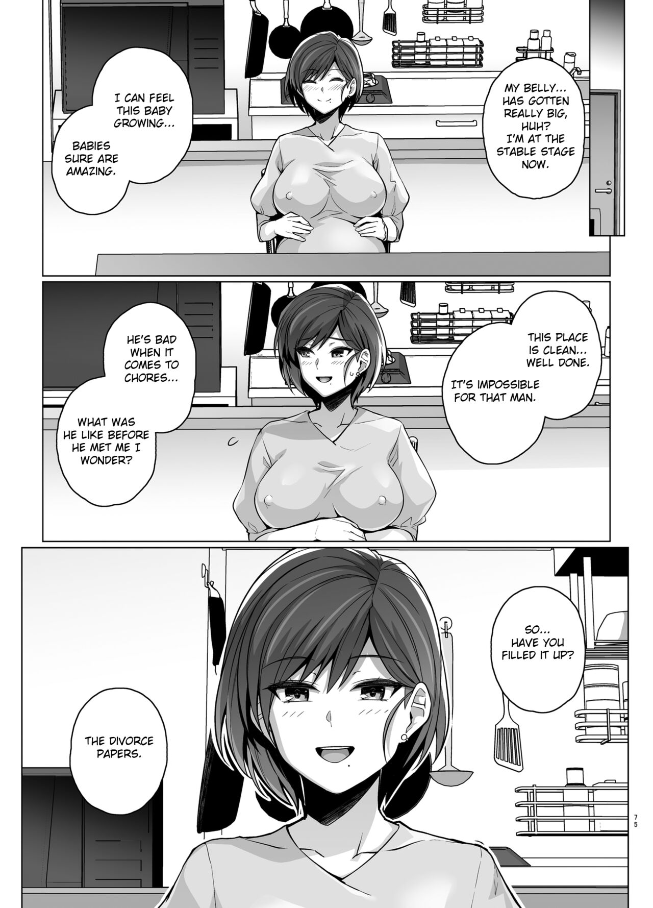 Tsuma ga, Tanin no Mesu ni naru made -Short Cut Kyonyuu Tsuma Sasaki Misaki Hen- page 77