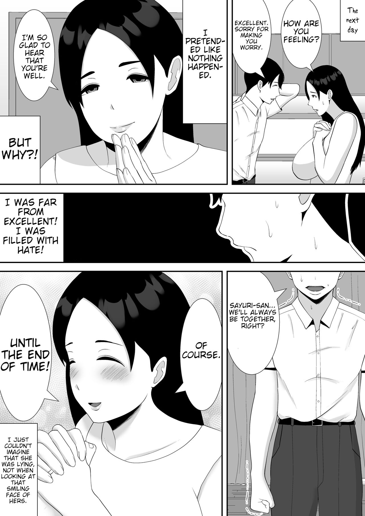 Tsuma no Douga ga Okuraretekimasu ~Dekachin Zetsurin Fukumen Otoko ni Netorareta MuchiMuchi Kyonyuu Seiso Tsuma~ page 34