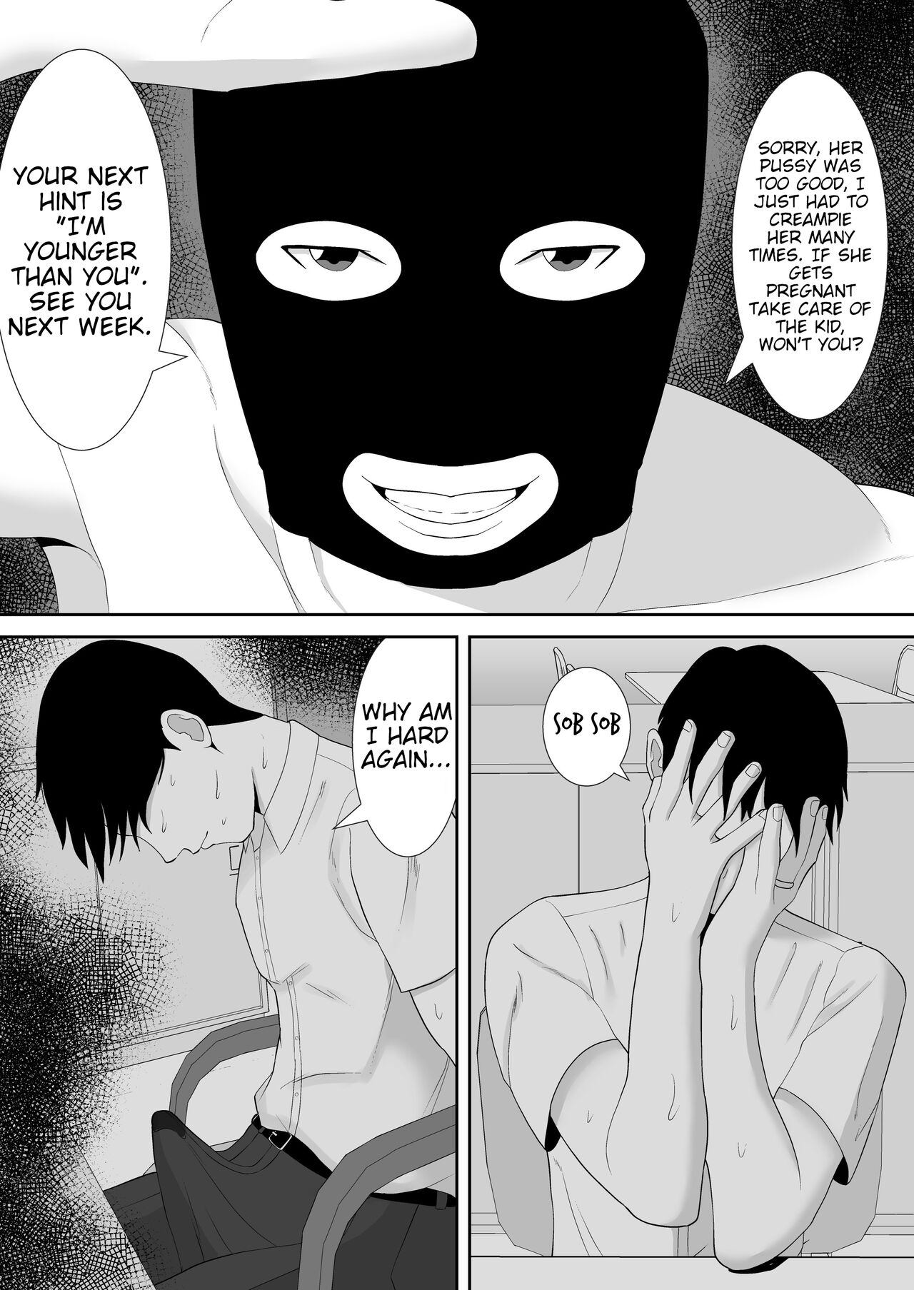 Tsuma no Douga ga Okuraretekimasu ~Dekachin Zetsurin Fukumen Otoko ni Netorareta MuchiMuchi Kyonyuu Seiso Tsuma~ page 56
