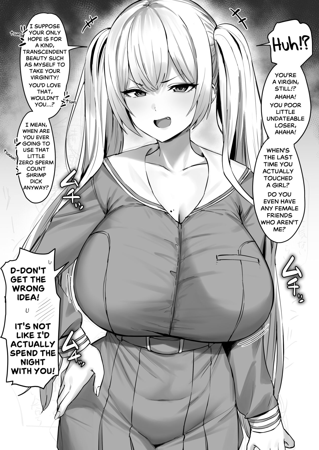 Tsuper Tsundere Twintail Blonde Mistakes You as a Virgin page 1